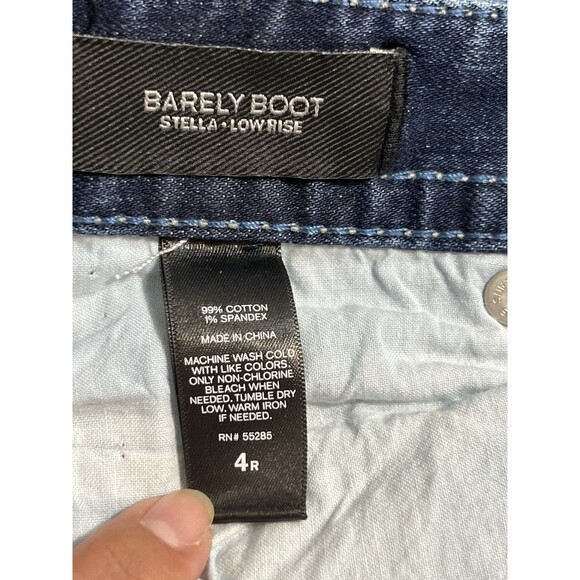 Womens Express Stella Boot Leg Low Rise Denim Blue Jeans Size 4 - Picture 11 of 11